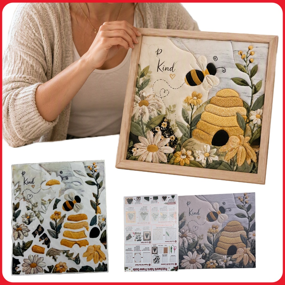 Embroidery Craft - Punch Needle Embroidery DIY Kit Bee