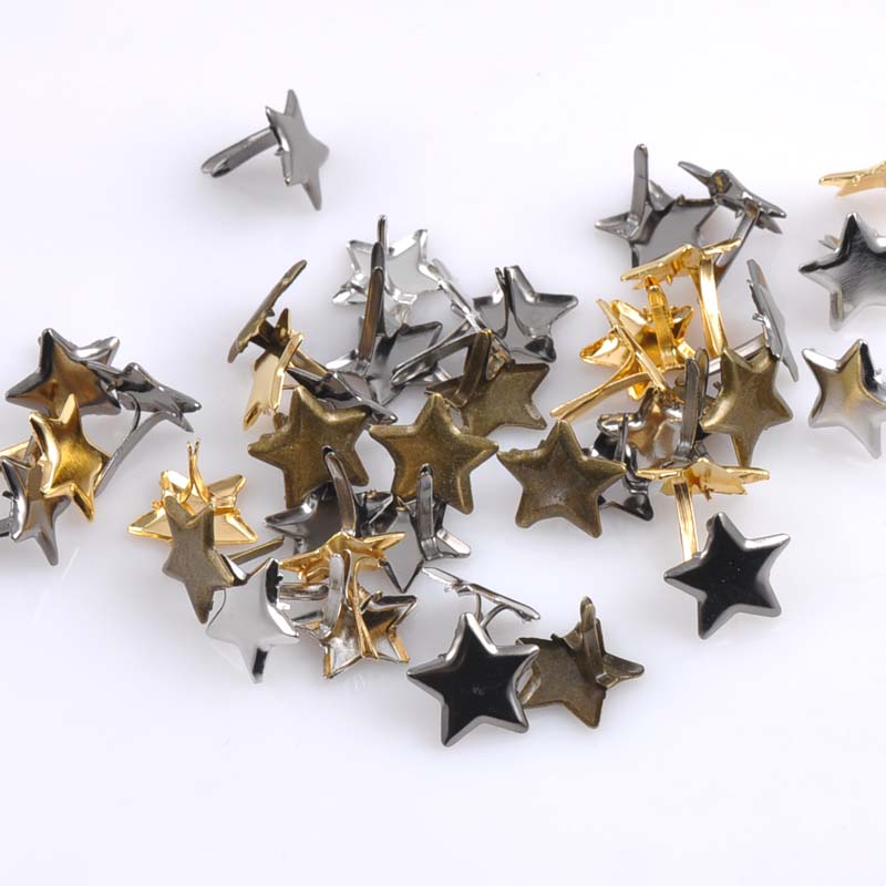Embellishments For Scrapbooking - 50PCs Mixed Pastel Star Brad Scrapbooking