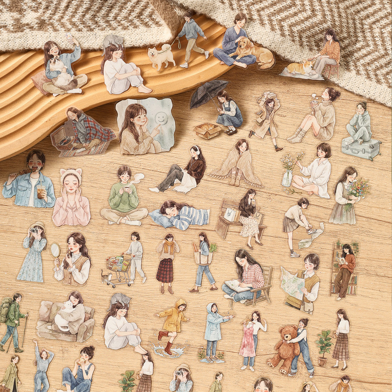1pack/20pcs Warm Vibe Watercol - Embellishments For Scrapbooking ulasan dan harga