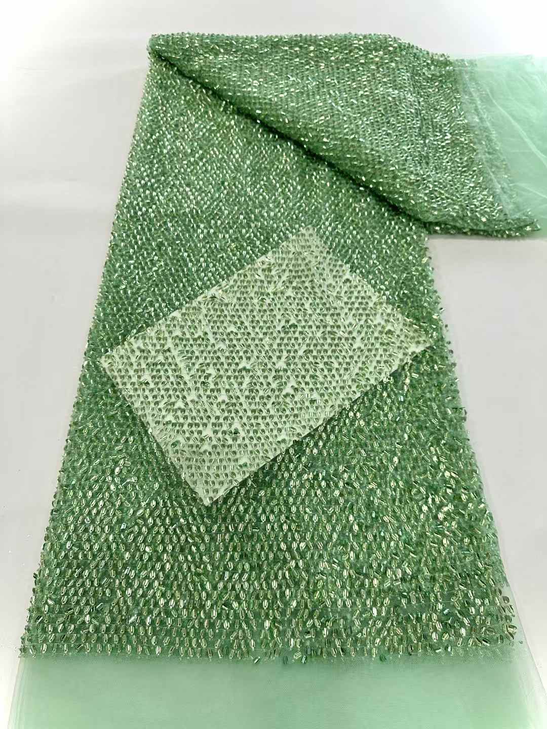 2025 Crystal sequins embroider - Crystal Mesh Fabric ulasan dan harga
