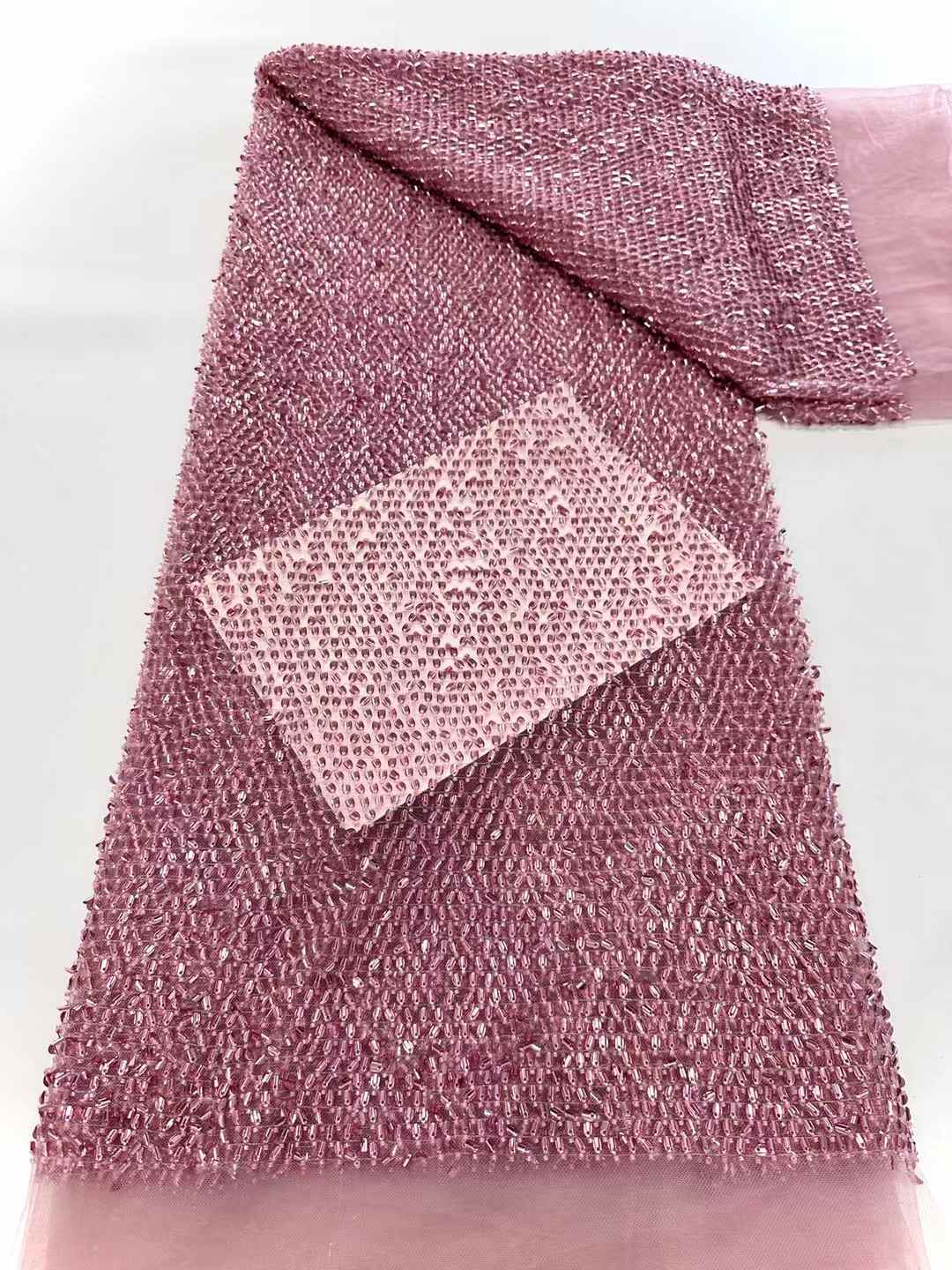 2025 Crystal sequins embroider - Crystal Mesh Fabric ulasan dan harga