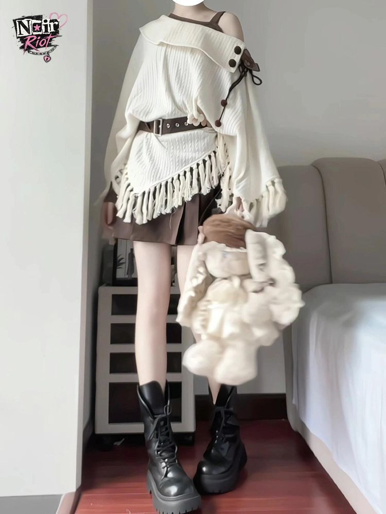 Japanese Vintage Mori Kei 2pcs - Tassel Fringe Trim ulasan dan harga