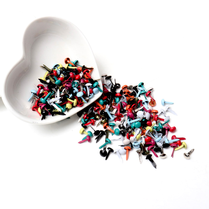 Mixed Pastel Round Brads Scrap - Embellishments For Scrapbooking ulasan dan harga