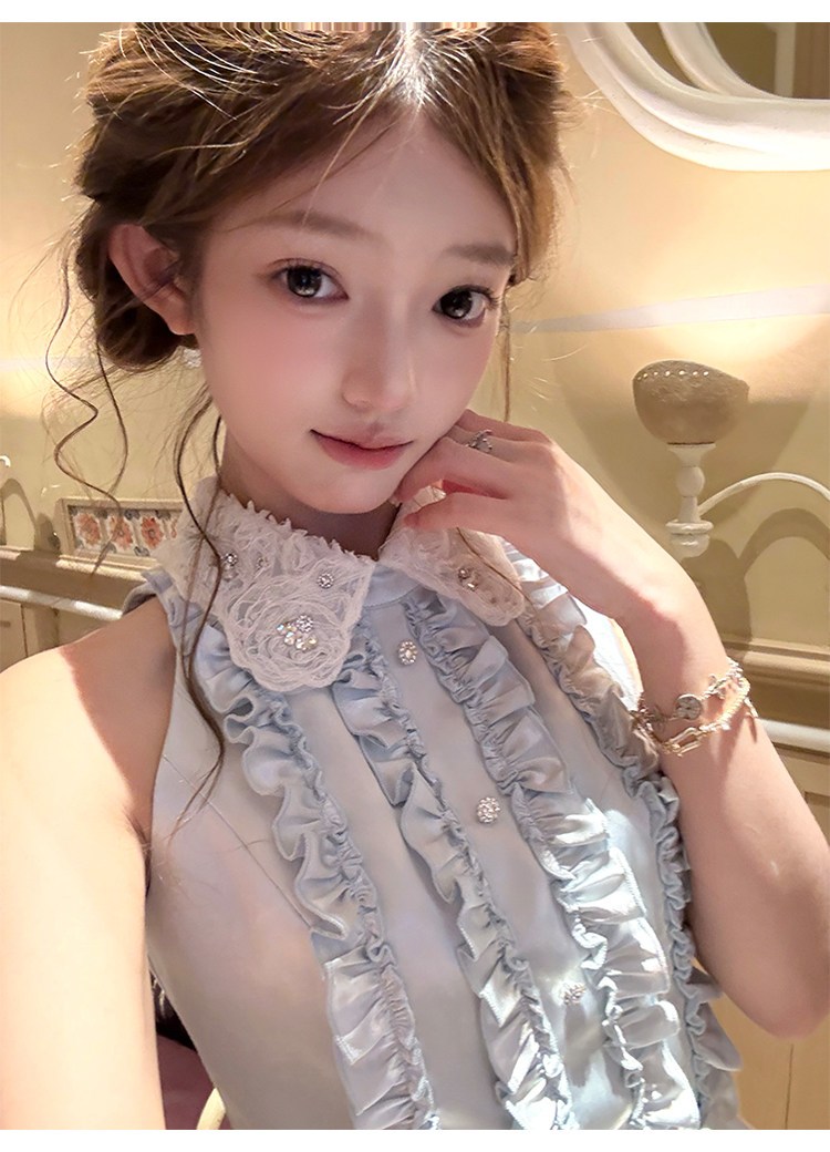 French Sweet Stain Harajuku Lo - Elastic Lace Trim ulasan dan harga