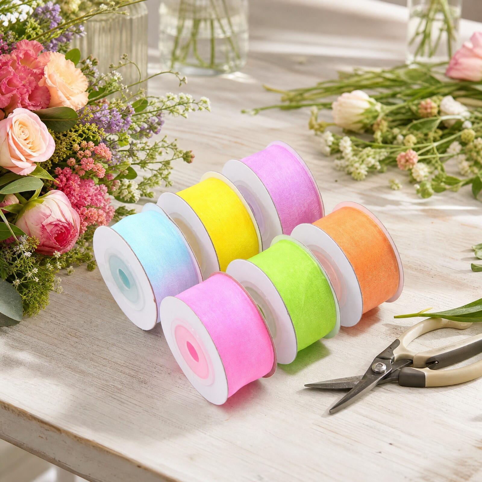 Translucent Nylon Craft Ribbon - Organza Ribbon Spool ulasan dan harga