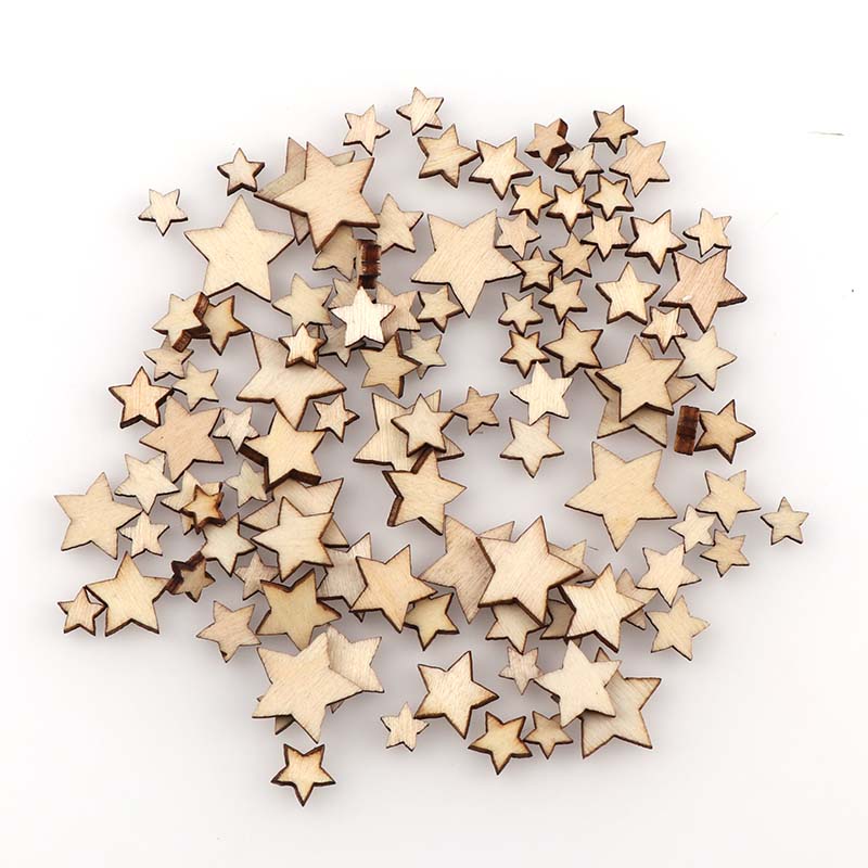100Pcs DIY Size mixing Pentagr - Embellishments For Scrapbooking ulasan dan harga