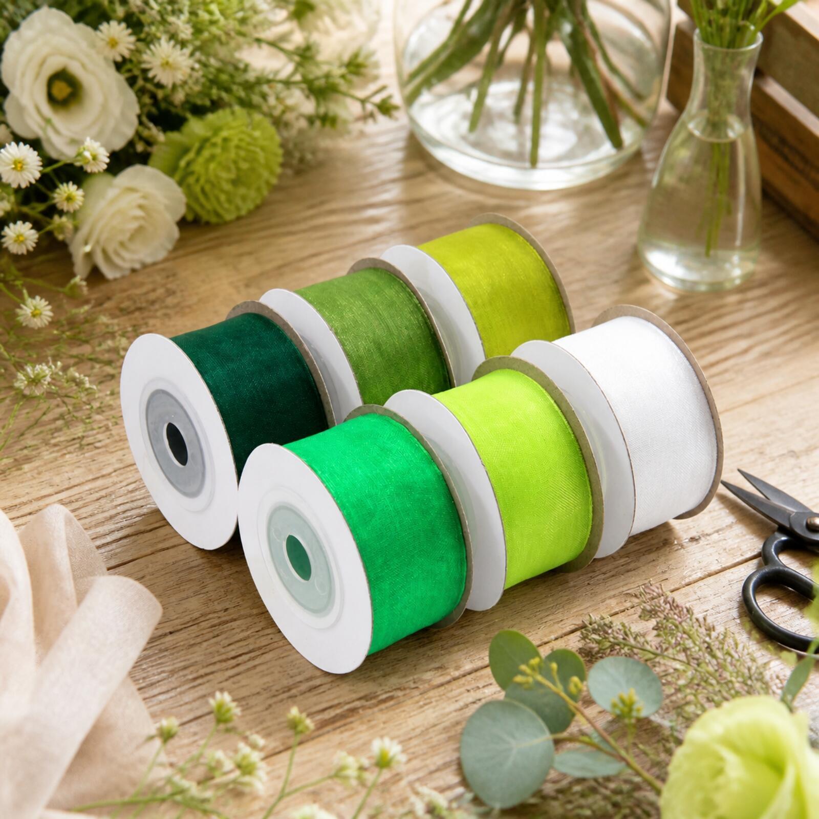 Transparent Decorative Ribbon  - Organza Ribbon Spool ulasan dan harga