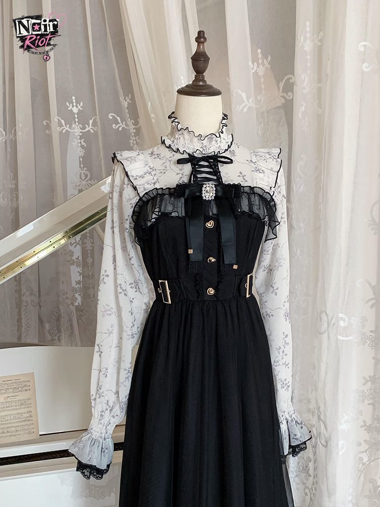 French Vintage Lolita Dress Wo - Elastic Lace Trim ulasan dan harga